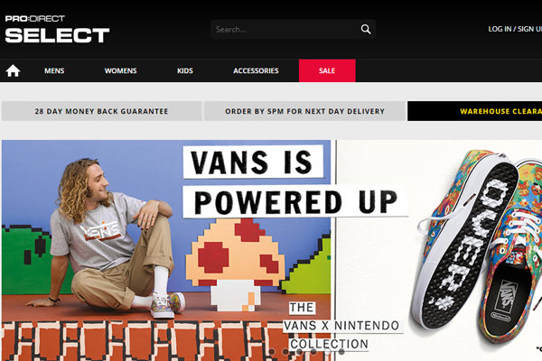 pro direct select - אתרי קניות בחו"ל