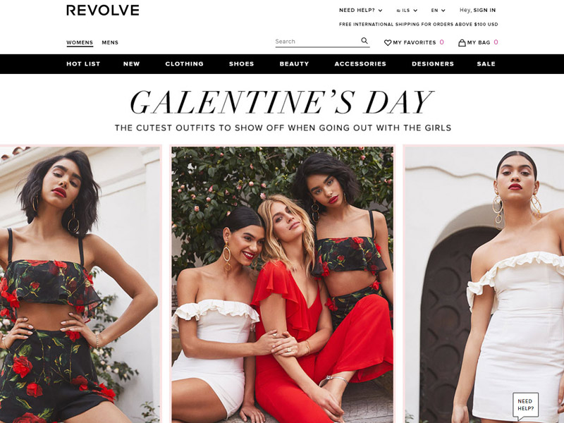revolve - אתרי קניות בחו"ל