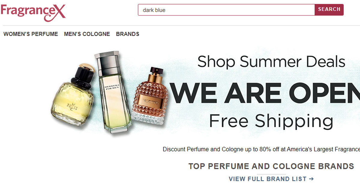 Fragrancex בשמים אתרי קניות בחו"ל