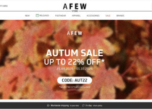 AFEW | אתרי קניות בחו"ל